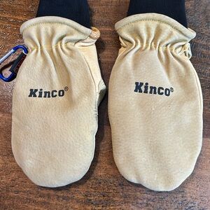 Kinco 901T Lined Heavy Duty Premium Grain & Suede Pigskin Mitten Glove, Small